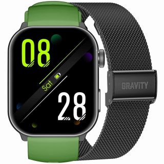 Smartwatch Męski GRAVITY GT28-4 Pasek + Bransoleta Zielono Czarny Gravity