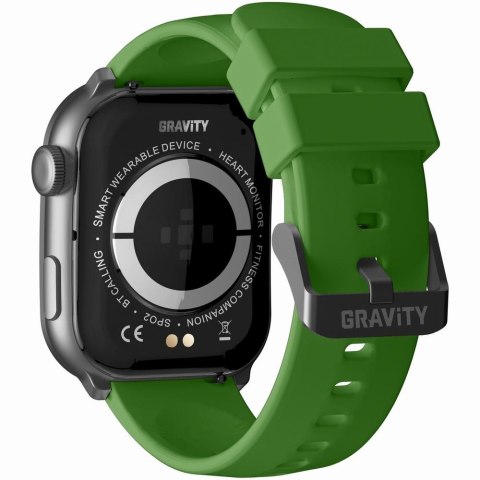 Smartwatch Męski GRAVITY GT28-4 Pasek + Bransoleta Zielono Czarny Gravity