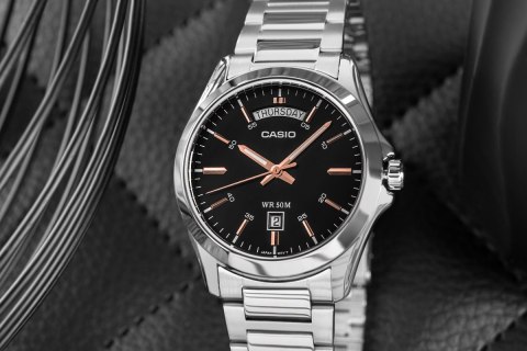 Zegarek Męski CASIO MTP-1370D-1A2VDF + BOX CASIO