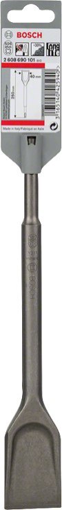 DŁUTO PŁASKIE SDS PLUS SZEROKIE 40*250MM DŁUTO PŁASKIE SDS PLUS SZEROKIE 40*250MM