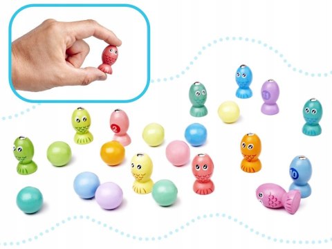 Gra zręcznościowa rodzinna rybki gąsienice łowienie montessori Kik Sp. z o.