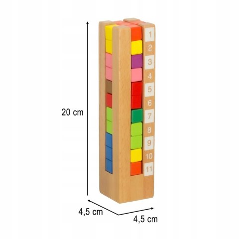 Klocki drewniane edukacyjne układanka Montessori kolorowe Kik Sp. z o. o. S Klocki drewniane edukacyjne układanka Montessori kolorowe Kik Sp. z o. o. S