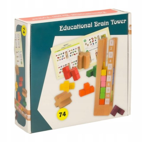 Klocki drewniane edukacyjne układanka Montessori kolorowe Kik Sp. z o. o. S Klocki drewniane edukacyjne układanka Montessori kolorowe Kik Sp. z o. o. S