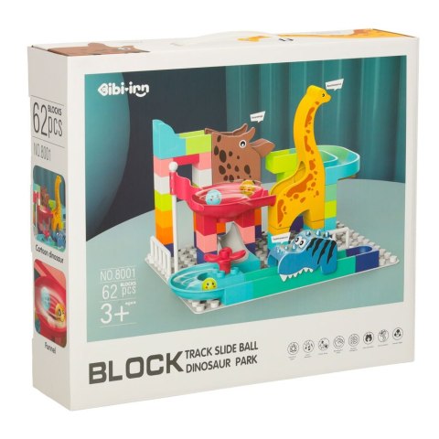 Klocki konstrukcyjne tor kulkowy 62 el. Bibi-inn Kik Sp. z o. o. Sp. k.