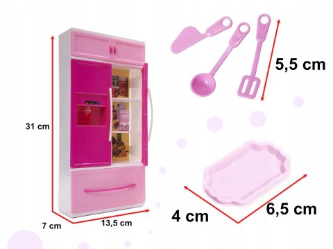 Mebelki dla lalek kuchnia 4 segmenty dźwięki LED 48cm Kik Sp. z o. o. Sp. k