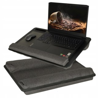 Stolik pod laptopa przenośny taca do łóżka na kolana podstawka czarny z pod
