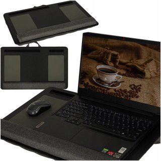 Stolik pod laptopa przenośny taca do łóżka na kolana podstawka czarny z pod