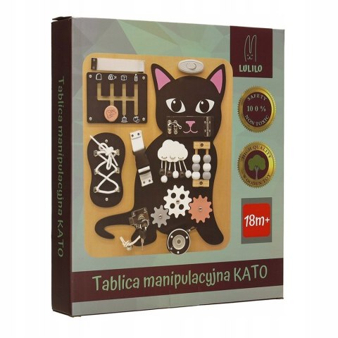 Tablica manipulacyjna sensoryczna Kotek LULILO KICIAO Kik Sp. z o. o. Sp. k