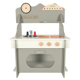 Kuchnia dla dzieci drewniana MDF piekarnik garnki akcesoria 70cm Kik Sp. z