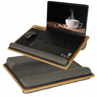 Stolik pod laptopa przenośny taca do łóżka na kolana podstawka drewniany z