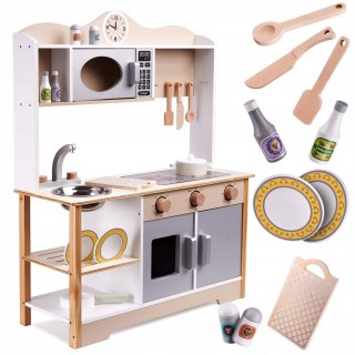 Kuchnia dla dzieci drewniana MDF LULILO KUKETO akcesoria 85cm Kik Sp. z o.