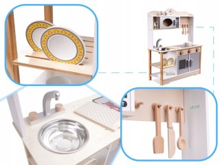 Kuchnia dla dzieci drewniana MDF LULILO KUKETO akcesoria 85cm Kik Sp. z o.