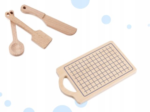 Kuchnia dla dzieci drewniana MDF MODERN CLASSIC akcesoria 82cm Kik Sp. z o.