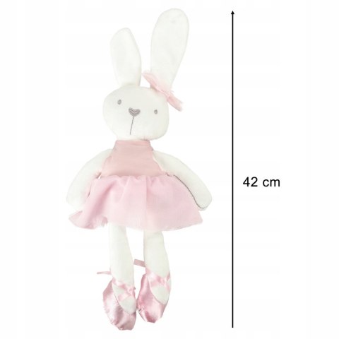 Maskotka pluszowa królik w różowej sukience 42cm Kik Sp. z o. o. Sp. k. Maskotka pluszowa królik w różowej sukience 42cm Kik Sp. z o. o. Sp. k.