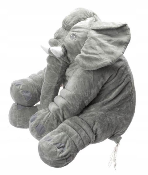 Maskotka pluszowa przytulanka pluszak słoń słonik miękki szary duży 60cm Ki Maskotka pluszowa przytulanka pluszak słoń słonik miękki szary duży 60cm Ki