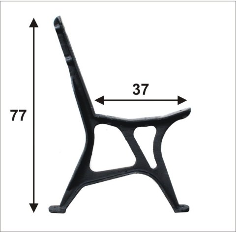 NOGA DO ŁAWKI MIEJSKA NR2, 5 DESEK UN NOGA DO ŁAWKI MIEJSKA NR2, 5 DESEK UN