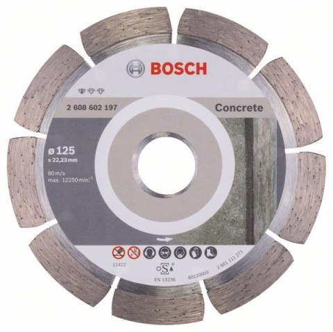 TARCZA DIAMENTOWA STANDARD OF CONCRETE 125MM BOSCH TARCZA DIAMENTOWA STANDARD OF CONCRETE 125MM BOSCH