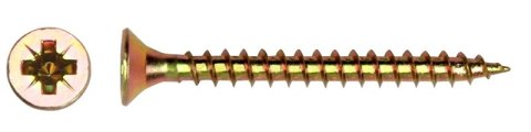 WKRĘT DO DREWNA OCYNK ŻÓŁTY 6.0*30MM UN
