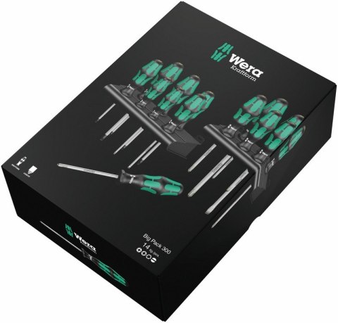 ZESTAW 14 WKRĘTAKÓW KRAFTFORM +WIESZAK WERA ZESTAW 14 WKRĘTAKÓW KRAFTFORM +WIESZAK WERA
