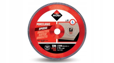 TARCZA DIAMENTOWA DO UKOSOWANIA TPI 230 SUPERPRO RUBI TARCZA DIAMENTOWA DO UKOSOWANIA TPI 230 SUPERPRO RUBI