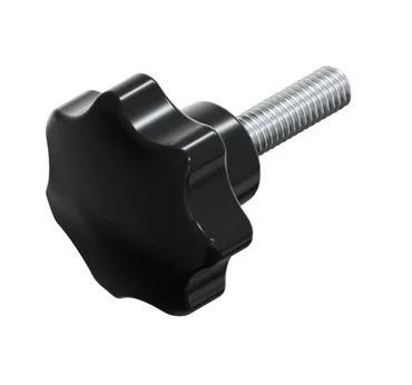 UCHWYT BAKELITOWY Z TRZPIENIEM CZARNY M8*20MM DIN6336L UN