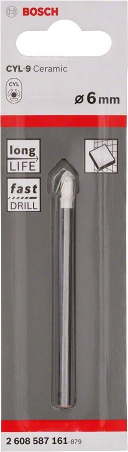 WIERTŁO DO SZKŁA I CERAMIKI CYL-9 SOFTCERAMIC 6*80MM BOSCH WIERTŁO DO SZKŁA I CERAMIKI CYL-9 SOFTCERAMIC 6*80MM BOSCH