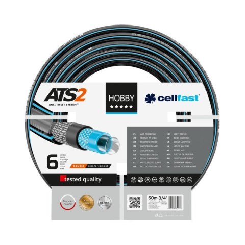 WĄŻ OGRODOWY HOBBY ATS 3/4' 50MB CELL-FAST WĄŻ OGRODOWY HOBBY ATS 3/4' 50MB CELL-FAST