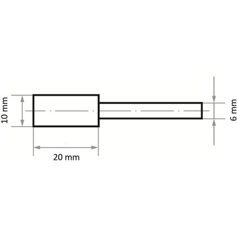 ŚCIERNICA TRZPIENIOWA EKR 60 N V4 10*20*6 LUKAS
