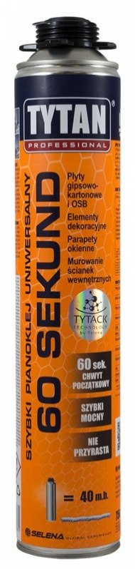 TYTAN PIANOKLEJ UNIWERSALNY PISTOLETOWY 60 SEKUND 750ML TYTAN TYTAN PIANOKLEJ UNIWERSALNY PISTOLETOWY 60 SEKUND 750ML TYTAN