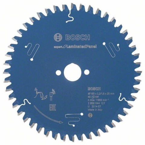 TARCZA PILARSKA EXPERT FOR LAMINATED PANEL 160*20*2.2 48 T BOSCH TARCZA PILARSKA EXPERT FOR LAMINATED PANEL 160*20*2.2 48 T BOSCH