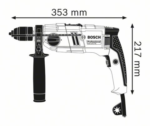 WIERTARKA UDAROWA GSB 18-2RE 800W - ZUW BOSCH WIERTARKA UDAROWA GSB 18-2RE 800W - ZUW BOSCH