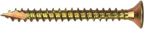 WKRĘT DO DREWNA OCYNK ŻÓŁTY NA TORX 5.0*20MM T25 UN
