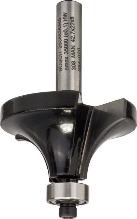 FREZ DO ZAOKRĄGLEŃ Z ŁOŻYSKIEM 8*42.7*66MM BOSCH FREZ DO ZAOKRĄGLEŃ Z ŁOŻYSKIEM 8*42.7*66MM BOSCH