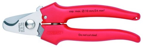NOŻYCE DO KABLI 165MM, RĘKOJEŚĆ Z TWORZYWA KNIPEX NOŻYCE DO KABLI 165MM, RĘKOJEŚĆ Z TWORZYWA KNIPEX