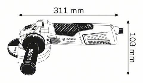 SZLIFIERKA KĄTOWA 125MM GWS 19-125 CIE 1900W BOSCH SZLIFIERKA KĄTOWA 125MM GWS 19-125 CIE 1900W BOSCH