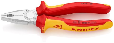 SZCZYPCE UNIWERSALNE IZOLOWANE VDE 180MM KNIPEX SZCZYPCE UNIWERSALNE IZOLOWANE VDE 180MM KNIPEX