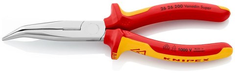 SZCZYPCE IZOLOWANE WYDŁUŻONE WYGIĘTE TNĄCE PÓŁOKRĄGŁE 200MM KNIPEX SZCZYPCE IZOLOWANE WYDŁUŻONE WYGIĘTE TNĄCE PÓŁOKRĄGŁE 200MM KNIPEX
