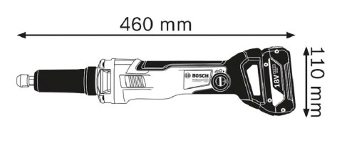 SZLIFIERKA PROSTA AKUMULATOROWA GGS 18V-23 LC 0*AH BOSCH SZLIFIERKA PROSTA AKUMULATOROWA GGS 18V-23 LC 0*AH BOSCH
