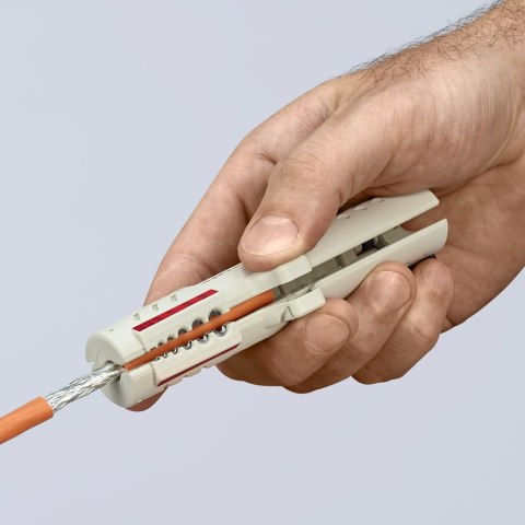 NARZĘDZIE DO ŚCIĄGANIA IZOLACJI Z KABLI TELEINFORMATYCZNYCH KNIPEX NARZĘDZIE DO ŚCIĄGANIA IZOLACJI Z KABLI TELEINFORMATYCZNYCH KNIPEX