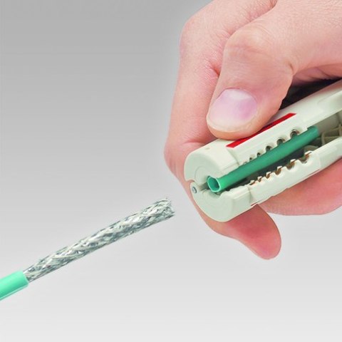NARZĘDZIE DO ŚCIĄGANIA IZOLACJI Z KABLI TELEINFORMATYCZNYCH KNIPEX NARZĘDZIE DO ŚCIĄGANIA IZOLACJI Z KABLI TELEINFORMATYCZNYCH KNIPEX