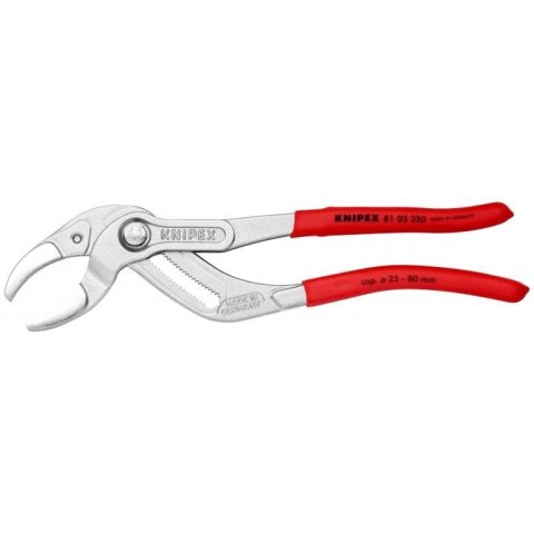 SZCZYPCE DO SYFONÓW SANITARNYCH I ZŁĄCZY 250MM,25-80MM,CHROM KNIPEX SZCZYPCE DO SYFONÓW SANITARNYCH I ZŁĄCZY 250MM,25-80MM,CHROM KNIPEX