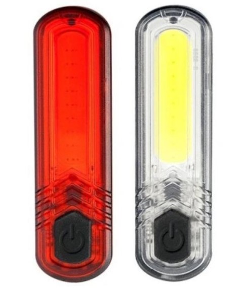 ZESTAW LAMP ROWEROWYCH DUOSLIM 60LM/18LM MACTRONIC ZESTAW LAMP ROWEROWYCH DUOSLIM 60LM/18LM MACTRONIC