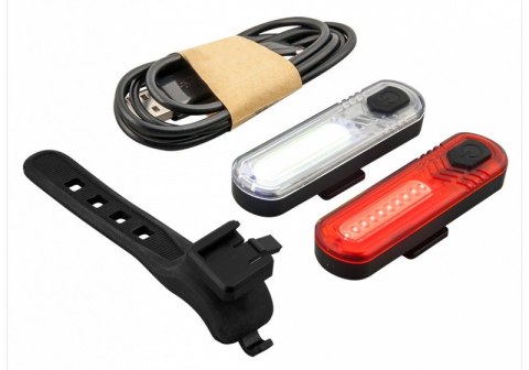 ZESTAW LAMP ROWEROWYCH DUOSLIM 60LM/18LM MACTRONIC ZESTAW LAMP ROWEROWYCH DUOSLIM 60LM/18LM MACTRONIC