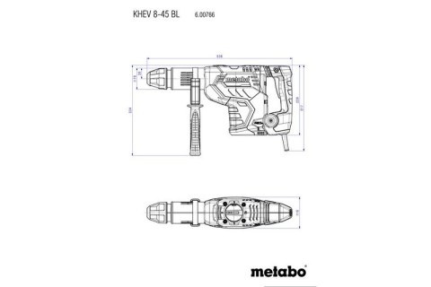 MŁOT UDAROWY OBROTOWY SDS-MAX KHEV 8-45 BL METABO MŁOT UDAROWY OBROTOWY SDS-MAX KHEV 8-45 BL METABO
