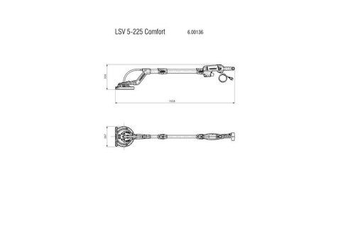 SZLIFIERKA ŻYRAFA DO GIPSU LSV 5-225 COMFORT METABO