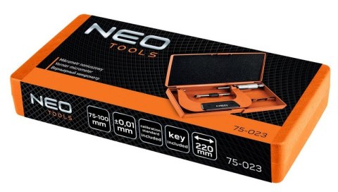 MIKROMETR NONIUSZOWY 75-100MM NEO MIKROMETR NONIUSZOWY 75-100MM NEO