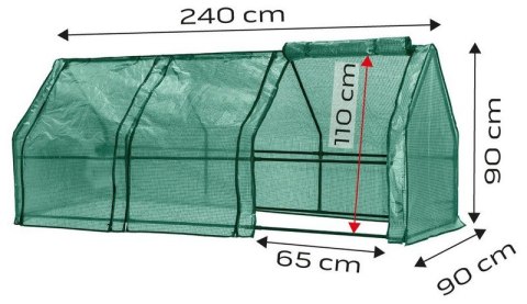 SZKLARNIA 240*90*90 CM, FOLIA PE 135G, METALOWA KONSTR NEO SZKLARNIA 240*90*90 CM, FOLIA PE 135G, METALOWA KONSTR NEO