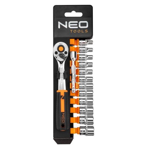 ZESTAW KLUCZY NASADOWYCH 1/4'', 14SZT, 6-KĄTNE NEO ZESTAW KLUCZY NASADOWYCH 1/4'', 14SZT, 6-KĄTNE NEO