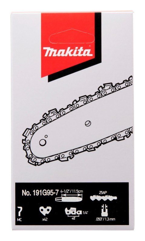 ŁAŃCUCH TNĄCY 25AP 11,5CM 1,3MM 1/4'' DO DUC122 MAKITA ŁAŃCUCH TNĄCY 25AP 11,5CM 1,3MM 1/4'' DO DUC122 MAKITA