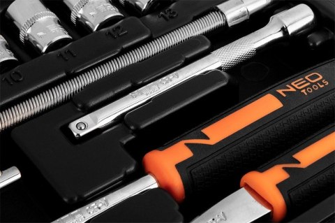 ZESTAW KLUCZY NASADOWYCH 1/4'' 46SZT NEO ZESTAW KLUCZY NASADOWYCH 1/4'' 46SZT NEO